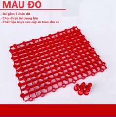 Vì Nhựa Lót Đáy Bể Lọc Hồ Cá 20x26cm Kèm 5 Chân Đế Dùng Cho Bể Tràn Dưới/Trên, Nắp Đậy, Vách Ngăn
