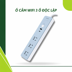 Ổ cắm Wifi TuyaSmart tải 2500W - 3 ổ điều khiển độc lập