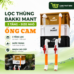 BỘ LỌC THÙNG BAKKI MANT – LỌC DÀN MƯA ỐNG CAM CHO BỂ CÁ CẢNH