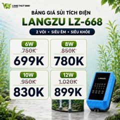 Máy Sủi Oxy tích điện máy khoẻ siêu êm Langzu LZ-668 | Sủi oxy tích điện cao cấp