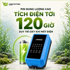 Máy Sủi Oxy tích điện máy khoẻ siêu êm Langzu LZ-668 | Sủi oxy tích điện cao cấp