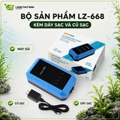 Máy Sủi Oxy tích điện máy khoẻ siêu êm Langzu LZ-668 | Sủi oxy tích điện cao cấp