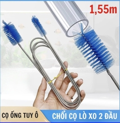 Chối Cọ Ống Lò Xo 2 Đầu Dụng Cụ Vệ Sinh Ống Lọc Thủy Sinh, Tuy Ô Nước Kích Thước Dài 30cm Đến 155cm