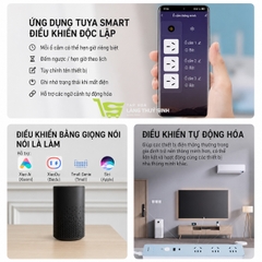 Ổ cắm Wifi TuyaSmart tải 2500W - 3 ổ điều khiển độc lập