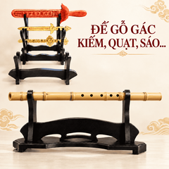 Đế Gỗ Gác Kiếm,Ống Sáo 1 tầng[Loại Đẹp Tốt Không Chữ ]