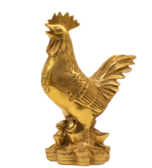 Gà Trống Đồng Phong Thủy 14cm 0.29kg