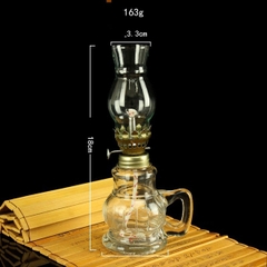 Đèn Dầu Nhỏ Thân Trụ Trắng 18cm
