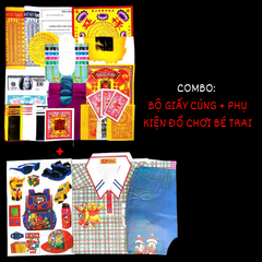 CB Bộ Giấy cúng Vong nhi,Sơ sinh,Thai lưu [pttv] + Phụ kiện[BÉ TRAI]