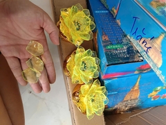 Thanh Lý -Đèn hoa sen vàng 10cm