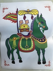 Tranh Ngựa 5 màu