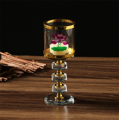 Chân Đèn Pha Lê 3 Bậc [6*6*17.5cm]