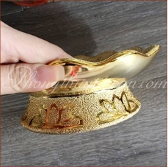 Dĩa trái cây sứ Kim sa - 17*6cm