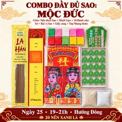 Combo Đầy Đủ: Cúng Sao MỘC ĐỨC giải hạn(kèm hướng dẫn,văn khấn chi tiết)