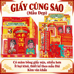 Bộ Giấy Cúng Sao [Mẫu Đẹp]