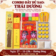 Combo Đầy Đủ: Cúng Sao THÁI DƯƠNG giải hạn(kèm hướng dẫn,văn khấn chi tiết)