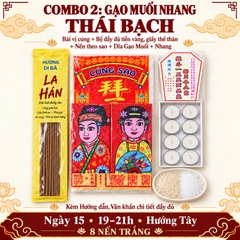 Combo 2:Cúng Sao THÁI BẠCH giải hạn(kèm hướng dẫn,văn khấn chi tiết)