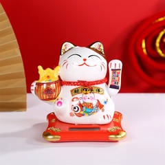 Mèo Thần Tài Nhỏ 14cm[Năng Lượng Mặt Trời]