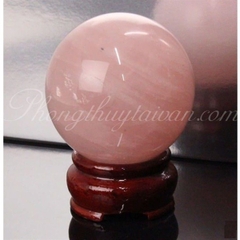 Bi Cầu Thạch Anh Hồng 10cm(1.6gr)