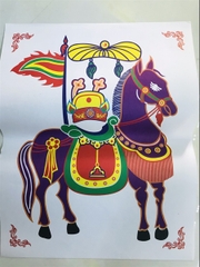 Tranh Ngựa 5 màu