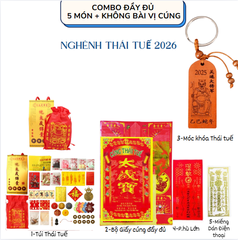 CB Thái Tuế 2026 Vàng [Đầy Đủ 5 MÓN] + Chưa Bài Vị