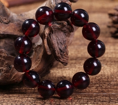 Vòng tay Sáp Ong Hổ Phách đỏ 16mm