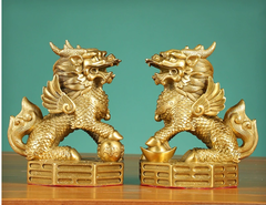 Kỳ Lân Đồng 10.5*6.5*12cm(dài*rộng*cao)
