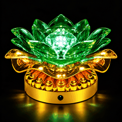 CB Đèn Hoa sen Led Pin(7*10cm)-XANH (Đèn+Dây Sac)
