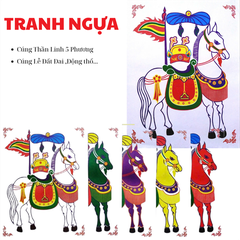 CB Tranh Ngựa 5 Màu