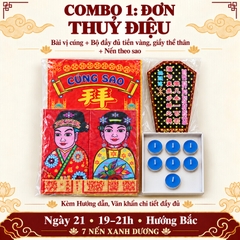 Combo Đơn:Cúng Sao THUỶ DIỆU giải hạn(kèm hướng dẫn,văn khấn chi tiết)