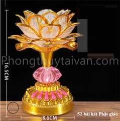 Đèn Hoa sen 52(CÓ) bài hát (8.6*16.5cm)