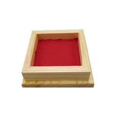 Đế đựng Dấu, Ấn Gỗ vuông kèm lót
