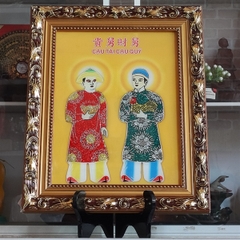 CB Bài vị Cậu Tài Cậu Quý(Đẹp) - Vàng 31*38cm
