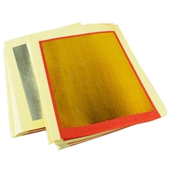 Giấy thiếc Vàng,Bạc Tàu A8 [16*20cm]+ 1 mã Bạc 15 Cao Minh118610,2 mã