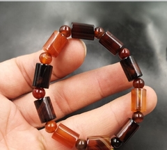 Vòng tay Mã Não Hạt Gạo màu sắc 0.8mm (Lu)