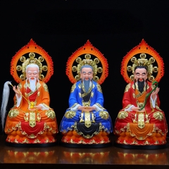 CB Tượng Tam Thanh Thánh Tổ ( Đạo Giáo) 3 Vị -30cm