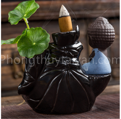 Thác Khói Phật Thích Ca tọa thiền(11.2 *7*7cm)