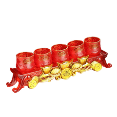 Khay Chum Nhựa có đế,không nắp Đỏ[M2] - 5 ly