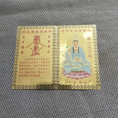 Kim bài Mẹ Quan âm mạ vàng