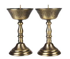 Chân Đèn đế,Giá đỡ Hợp kim giả đồng 8.5*12.5cm