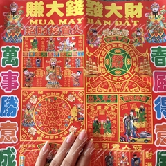 Giấy cúng Phép làm ăn(thần tài),Mua may bán đắt