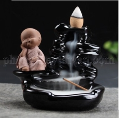Thác Khói Chú Tiểu Bên Suối Đổ-Tím cát,Xanh