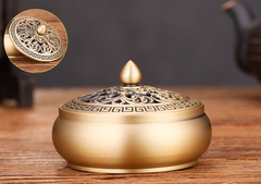 Lư xông Đồng 9cm*5.5cm*7cm [rộng *cao *miệng ]