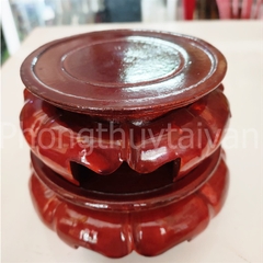 Đế gỗ Sen Chân Cao Nâu