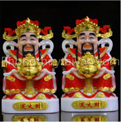 Tượng Thần Tiền Đỏ(Đá Ngọc Bích)