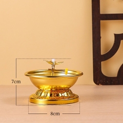 Chân đế Đĩa Dầu Hợp Kim Vàng(kèm Chân Bấc)