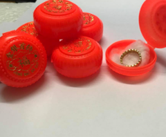 Hộp đựng Nhẫn,Dây chuyền nhựa(màu cam)