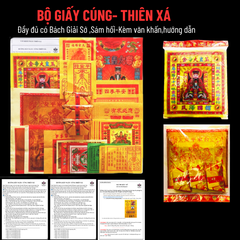 Bộ Giấy cúng Thiên Xá + Bách Giải sớ[pttv]