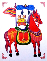 Tranh Ngựa 5 màu