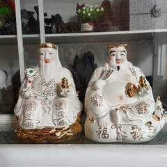 Tượng Địa Tài trắng Bạch Ngọc(Sứ)