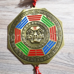 Gương Bát Quái Hổ Phù Tiên Thiên - 12 con giáp có kính - 17cm
